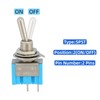 12 Pcs Mini Toggle Switch SPST with 2 Pcs Waterproof