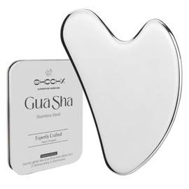 Stainless Steel Gua Sha Facial Tools, Skin Massage for Face, Body, Eyes, Neck, Heart, Skin Care Gift
