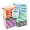 25 Pack Baby Washcloths, Microfiber Coral Fleece 7 x 9
