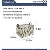 Sanjiaofen Rectangular Canvas Storage Bins,Waterproof Storage Basket,Collapsible Tree Organizer Bin