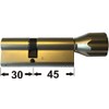 ABUS EC660 ECK660 Profil-Knaufzylinder Länge (a/b) Z30/K45mm (c=75mm) mit 6