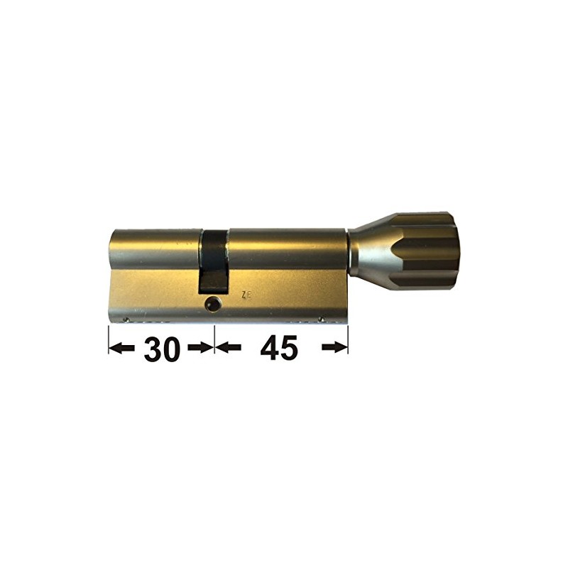 ABUS EC660 ECK660 Profil-Knaufzylinder Länge (a/b) Z30/K45mm (c=75mm) mit 6