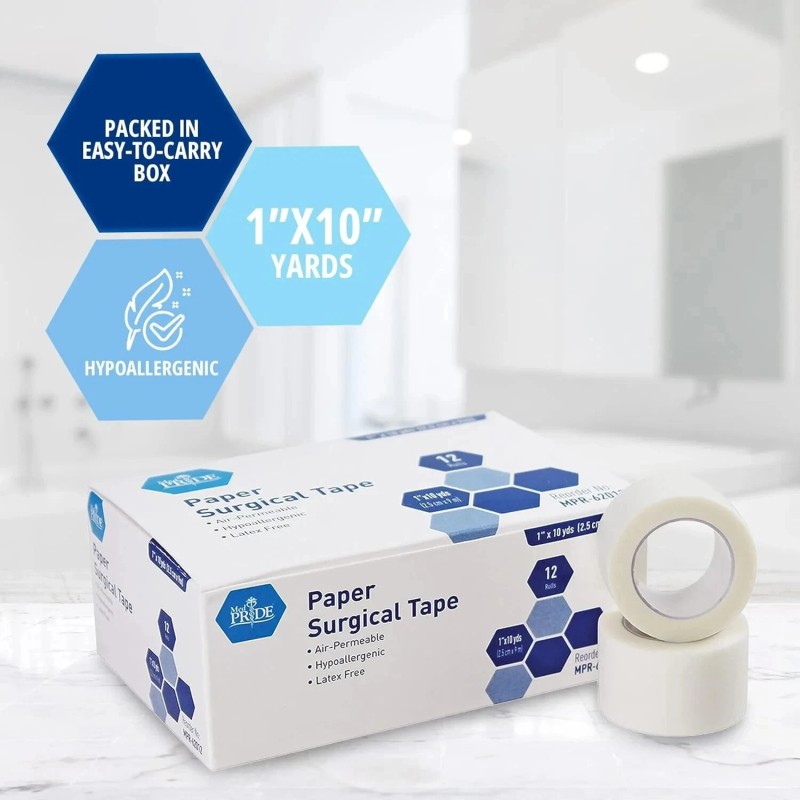 Med Pride 2 X Med Pride Transparent Surgical Tape 1