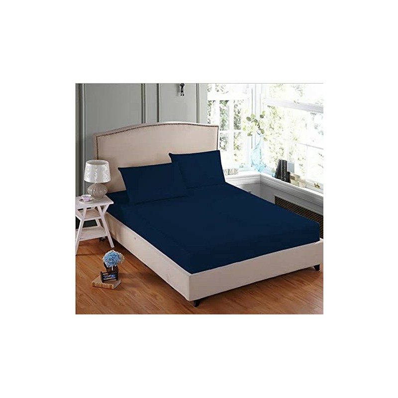 AIMANE® Non Iron Percale 4FT Small Double Fitted Sheet Poly