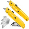 JOYUMY 2 Pack Box Cutter Utility Knife Retractable, Heavy Duty