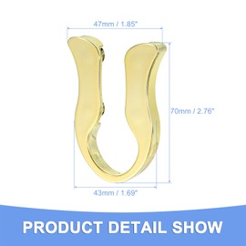 GLOKUUCA Wine Foil Cutter - 2 Pack Foil Remover Wine Bottle Opener Accessory Cut Tool Fits for Wine Bottles Top Foil - Stainless Steel Blades Foil Remover - (Gold Tone)