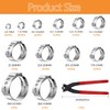 150pcs 12-Sizes 304 Stainless Steel Single-Ear Hose Clamp kit with