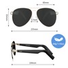 GetD Bluetooth Glasses for Men and Women,Polarized Sunglasses with Bluetooth