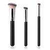 Foundation Contour Conceal Brush Set, 3Pcs Flat Angled Brushes Kabuki