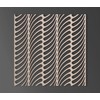 Lattice Panel with a Wave Decorative Design MDF Home &