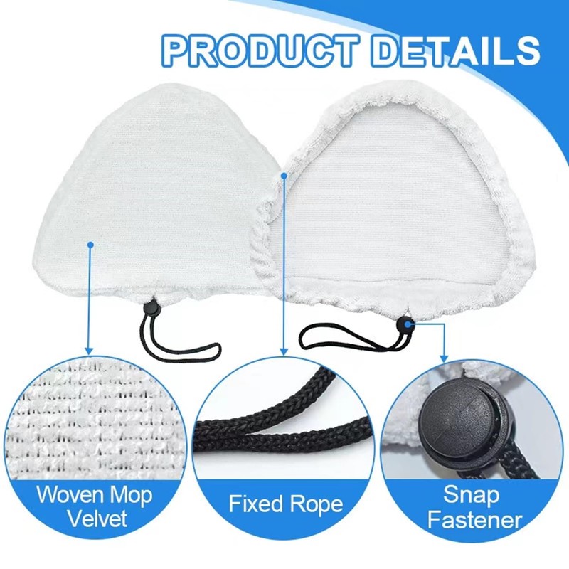 HENWUBEI 5Pcs Microfiber Mops Pad Mopping Cloth Replacement for H20