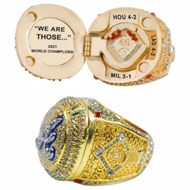 CLASSIC SERIES ATL 2021 FLIP Championship Ring #ALBIES #ACUNA & Rarity Luxury Commemorative Sports Fan Detail Gift - Glory Collect Various Festivals Occasions with Sandalwood Box (ACUNA, 11)