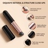 3 Pcs Silicone Round Head Lip Brushes Applicator with Cover