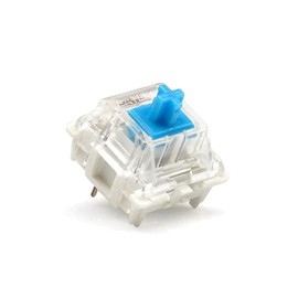 Gateron KS-9 RGB Mechanical MX Type Key Switch - Clear top (65 Pcs, Blue)