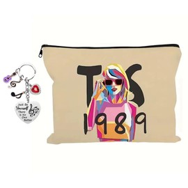 TTPSRY Cosmetic Bag Women's Travel Toiletry Bag Makeup Bag Travel Wash Bag Cord Makeup Organiser Portable Travel Cosmetic Bags with Cosmetic Brush Gifts Suitable for Women Girls, White C