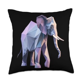 Origami Master Folding Paper Craft Origami Elephant Japanese Art Paper Folding Artist Throw Pillow, 18x18, Multicolor