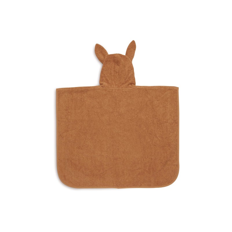 Jollein Badeponcho 65x62 cm Caramel Kapuzenbadetuch Handtuch Caramel | 533-550-00092