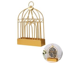 Floatdream 2 pieces creative mosquito coil holder, metal mosquito coil holder, bird cage, mosquito spiral holder, metal, for home, travel and camping for placing mosquito coils