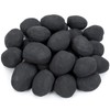 Stanbroil 24pcs Light Weight Ceramic Fiber Pebble Stones for Indoor