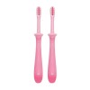 Pigeon Baby Toothbrush Lesson Stage 4 (Pink) 2-Pack, Age 1