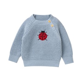 mimixiong Baby Toddler Sweater Knitted Pullover Long Sleeve Jumpers Soft Cozy Knitwear Boy Girl Clothes