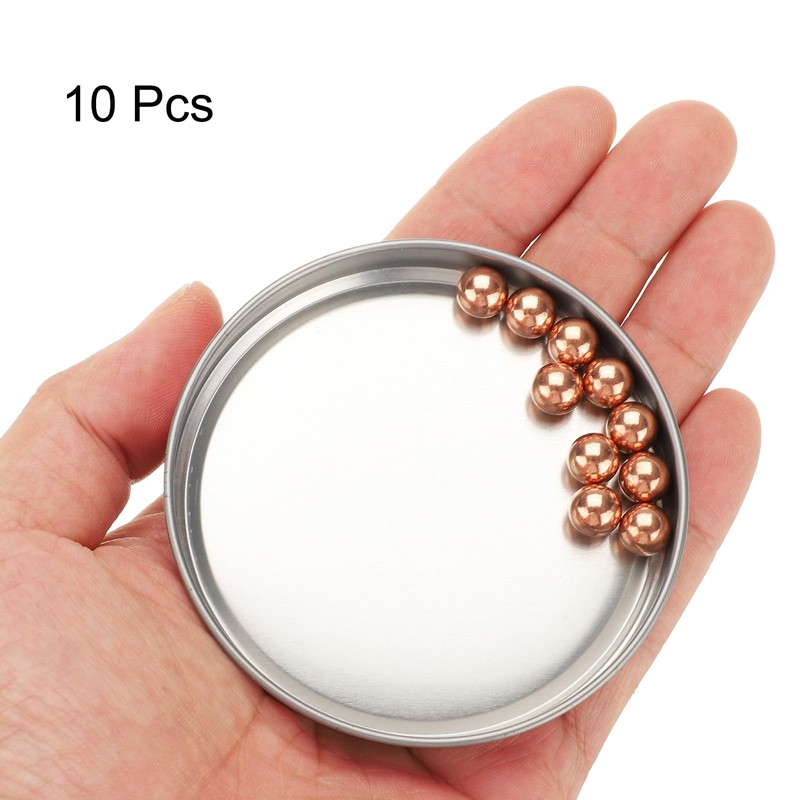 uxcell 10 Pcs Precision Solid Copper Bearing Balls 5/16" (7.938mm)