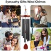 Wind Chimes, 65 cm Aluminium Wind Chimes, 6 Metal Tubes,