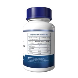 Turmeric + Bioperina (curcuma, curcuminoides 95%) 410 mg | Essentials Innovation | 60 cápsulas