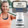Zinc Con Vitamina C Y Jengibre 500mg - 100 Cáps