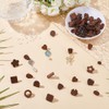 FREEBLOSS 64Pcs 0.26''- 0.87'' Natural Wooden Stud Earrings Posts with