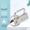 40Pcs 1 Inch Key Fob Hardware,Iron Tail Clip with Split