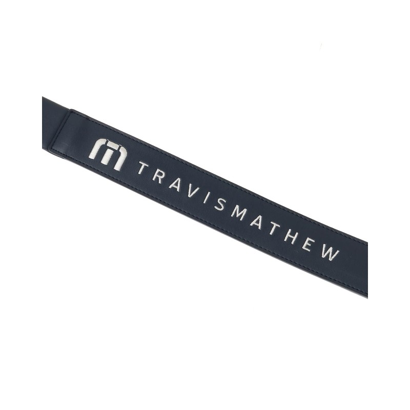 Travis Machu 7AK080 4NAV_Navy OS Men's Serration Belt (Sliding/Adjustable Size)