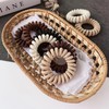 Herbeluemily Hair Rubber Spring Rubber Spiral Hair Rubber Natural Color