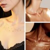 DAGEDA Body Glitter Temporary Tattoos, Fake Tattoos Sparkle Body Makeup