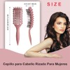 WADY Cepillo para Cabello Rizado Para Mujeres, Cepillo para Rizos,