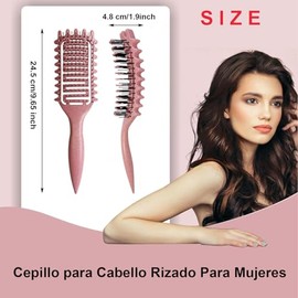 WADY Cepillo para Cabello Rizado Para Mujeres, Cepillo para Rizos, Peine para Cabello Rizado, Cepillo 3D para Rizos, Cepillo Definidor de Rizos Bounce
