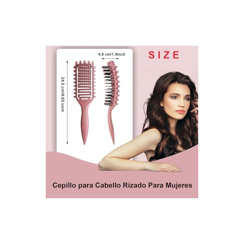 WADY Cepillo para Cabello Rizado Para Mujeres, Cepillo para Rizos,