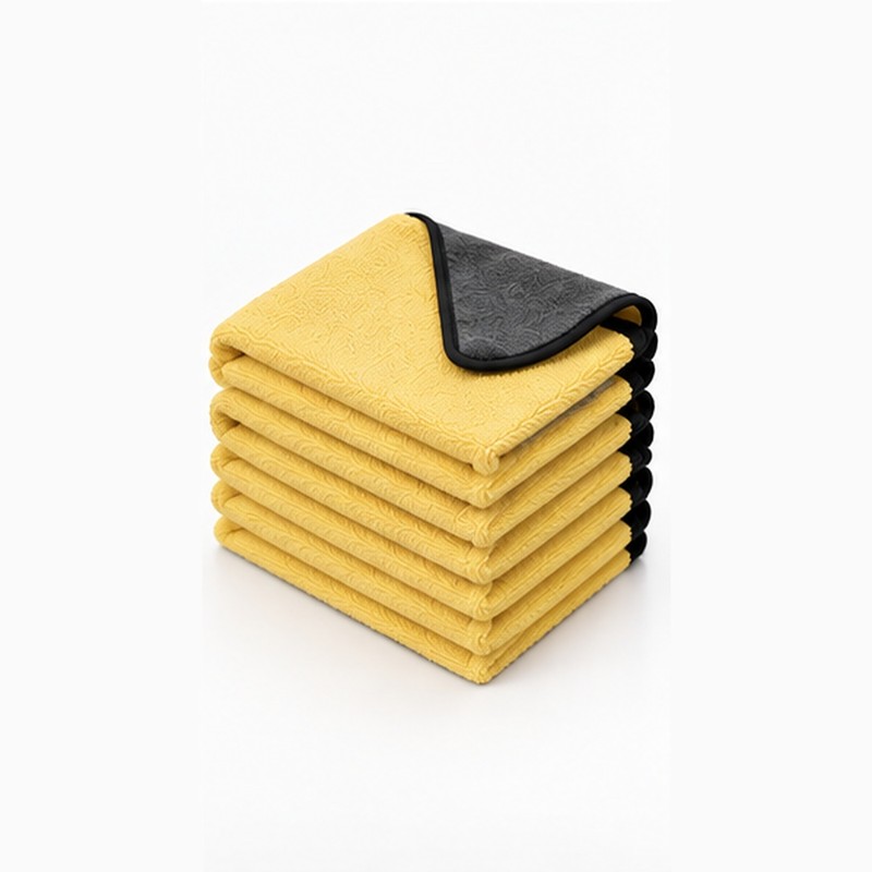 Microfiber Cleaning Towels for Car Care – Thickened Absorbent Yellow
