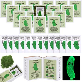 Wonderjune Team Building Gifts Bulk Inspirational Mail from Teacher Emotional Support Affirmation Small Gifts Thank You Gifts for Staff Coworkers Graduation Gift(Smiling Cucumber)