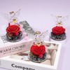 Yamonic Eternal Rose Gifts for Women,Preserved Real Rose in Glass