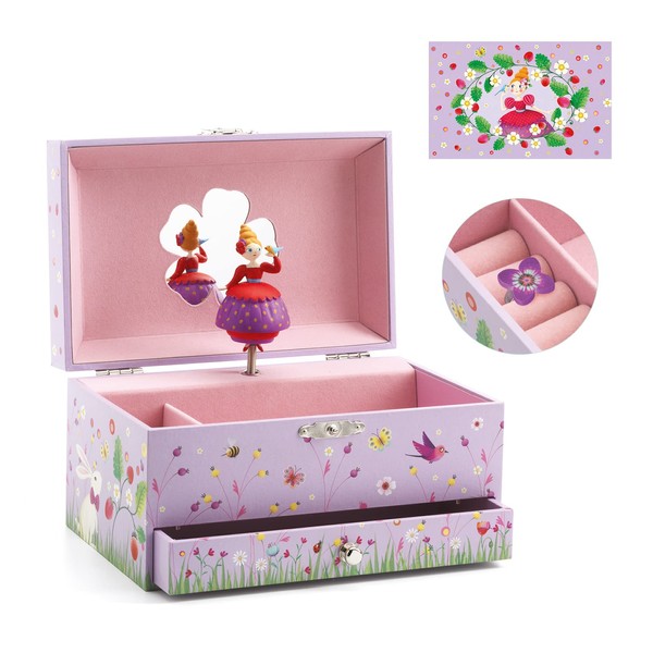 DJ06599 Musical Box, Girl, Gift, Accessory Case, Children, Jewelry Case, Treasure Box, Accessory, Box, Pink, Cute, Birthday, Christmas
