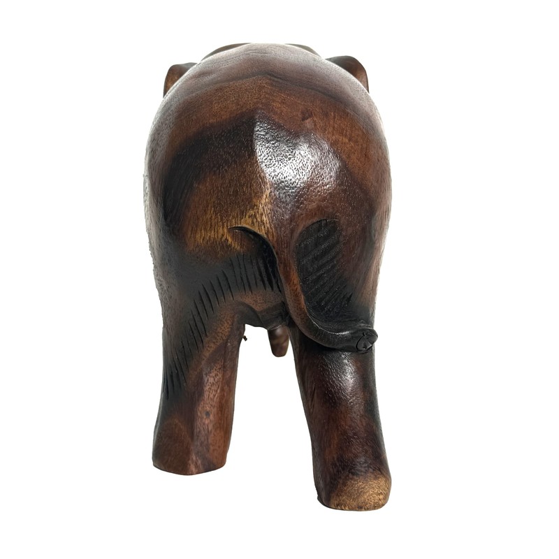 Crafty Artisan Hand carved wooden elephants ornaments for the home