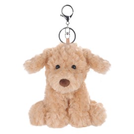 Apricot Lamb Cute Toys PlushPuppy Stuffed Animal Soft Keychain for Kids Bag, Purse, Backpack, Handbag (Puppy，5.1 Inches)
