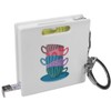 Azeeda 'Stacked Teacups' Keyring Tape Measure/Spirit Level Tool (KM00042954)