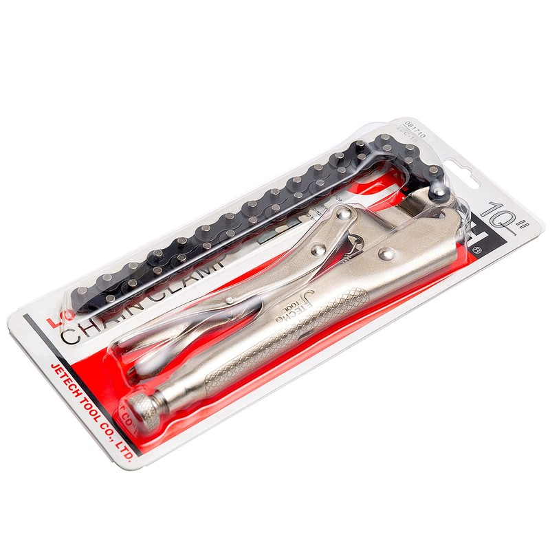Jetech 10-inch Locking Chain Clamp | 20-inch Chrome Vanadium Steel