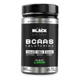 Black Supplements Aminoácidos Bcaas + Glutamina 1kg