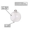 Creative Hobbies Clear Plastic Ornament Balls, Open Front with Flat