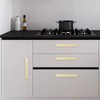 BUKOBYHE 10 Pack 5 Inch Brushed Gold Kitchen Cabinet Handles