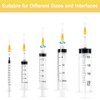 100Pack 25 Gauge 1 Inch Needle, Luer Lock Individually Sealed