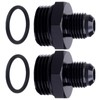 YOMIRACING 10AN Male Flare to 12AN ORB Aluminum Straight Black